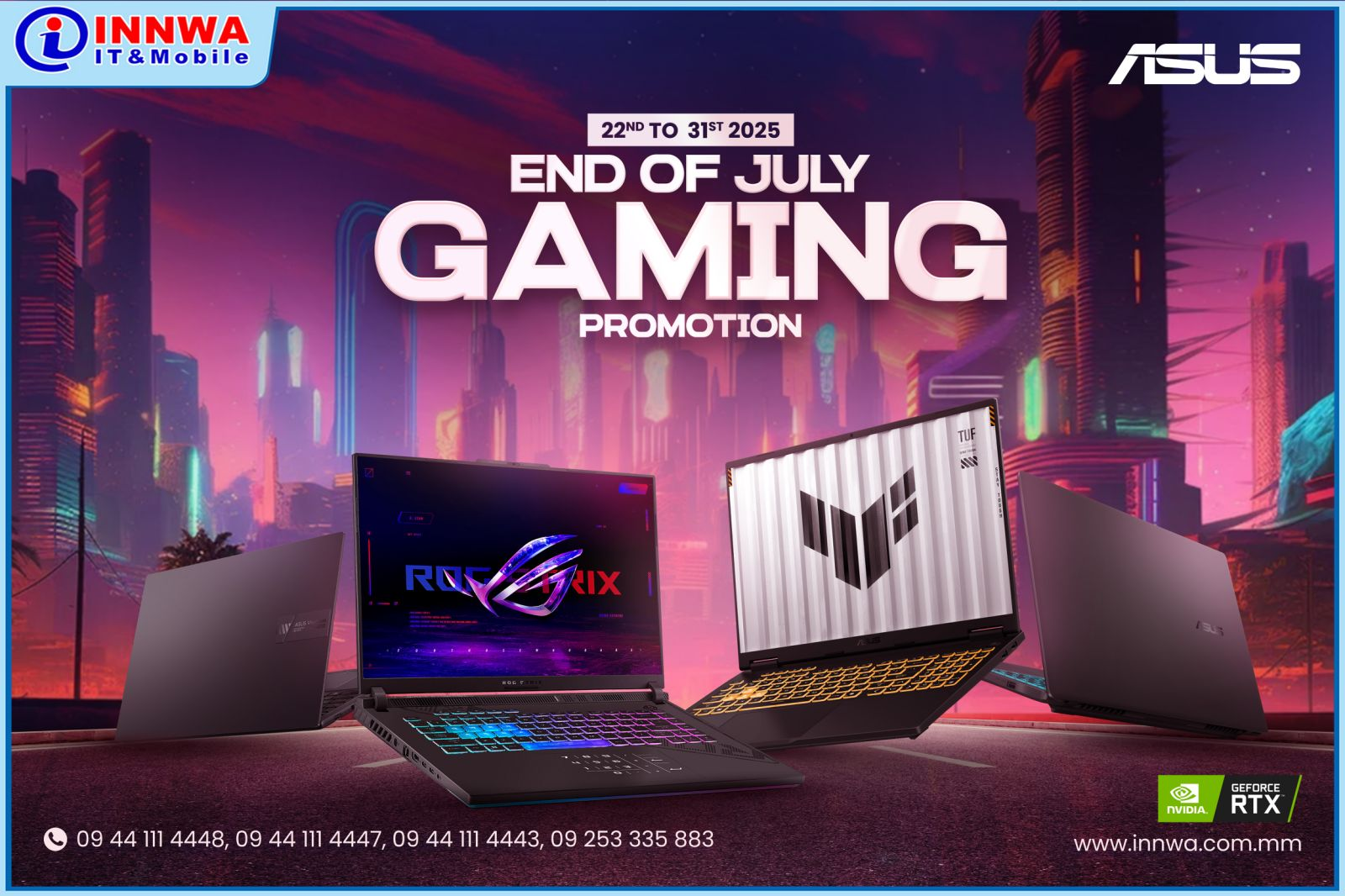 INNWA End of July Gaming Promotion ( 21st July - 31st July)