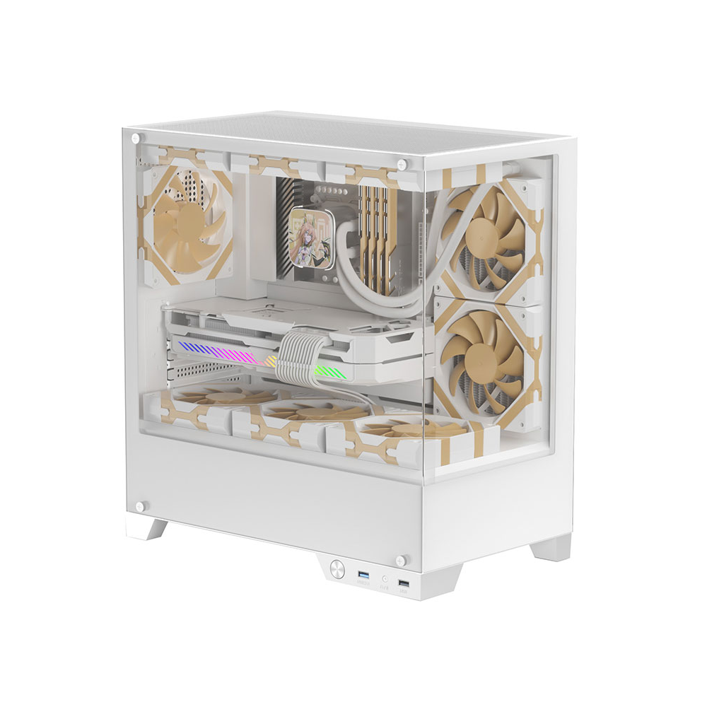 Golden Field GTX27 White M-ATX ITX Casing