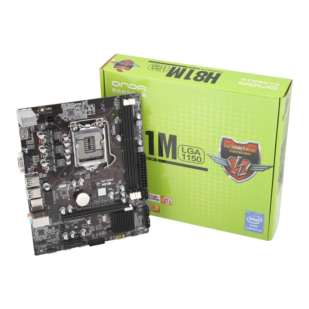 ONDA H81M Motherboard INTEL LGA1150 DDR3 MATX PC Gaming