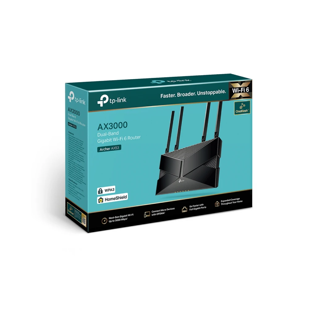 TP-Link Archer AX53 AX3000 Dual Band Gigabit Wi-Fi 6 Router}