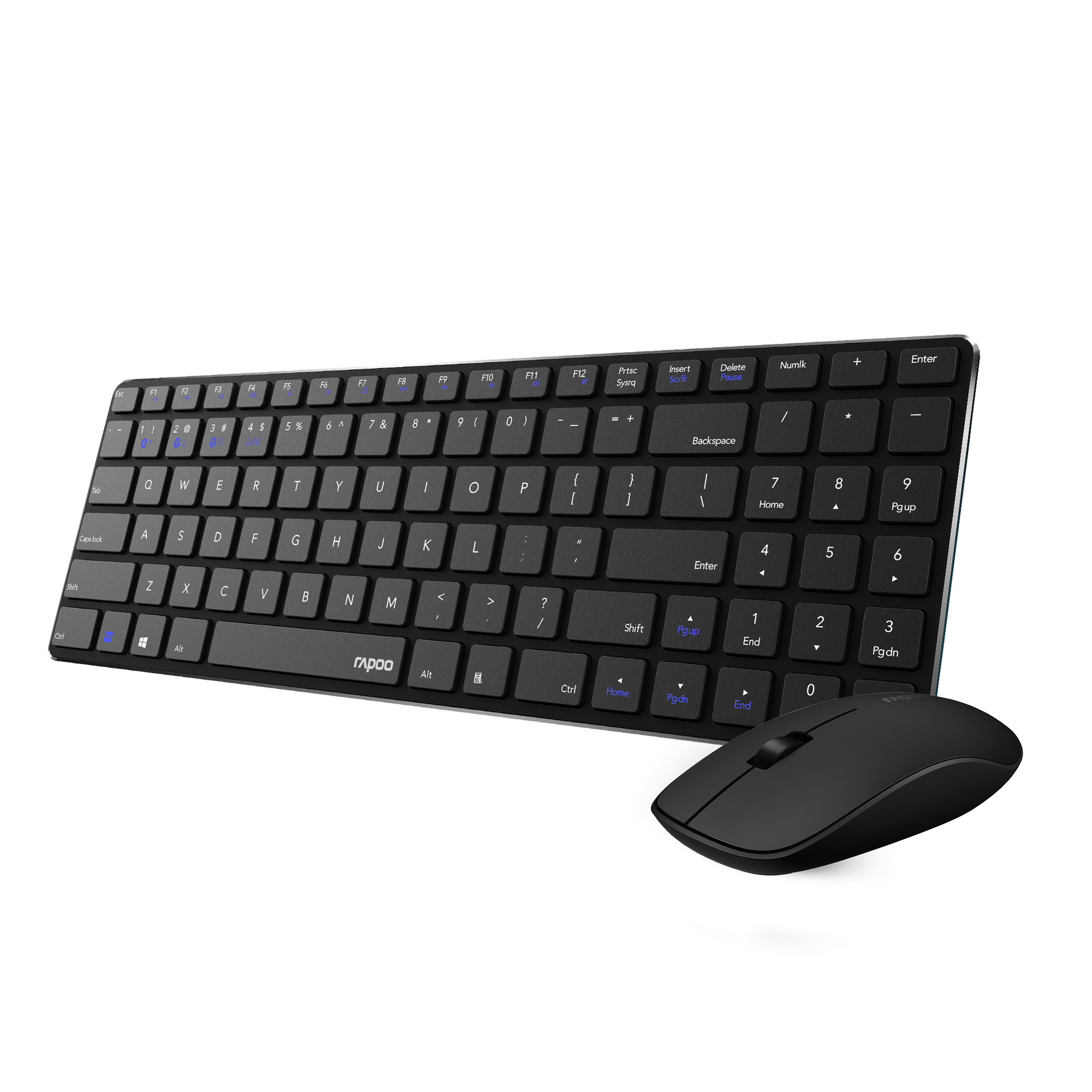 Rapoo 9300M Multi-mode Wireless Keyboard and Mouse Combo