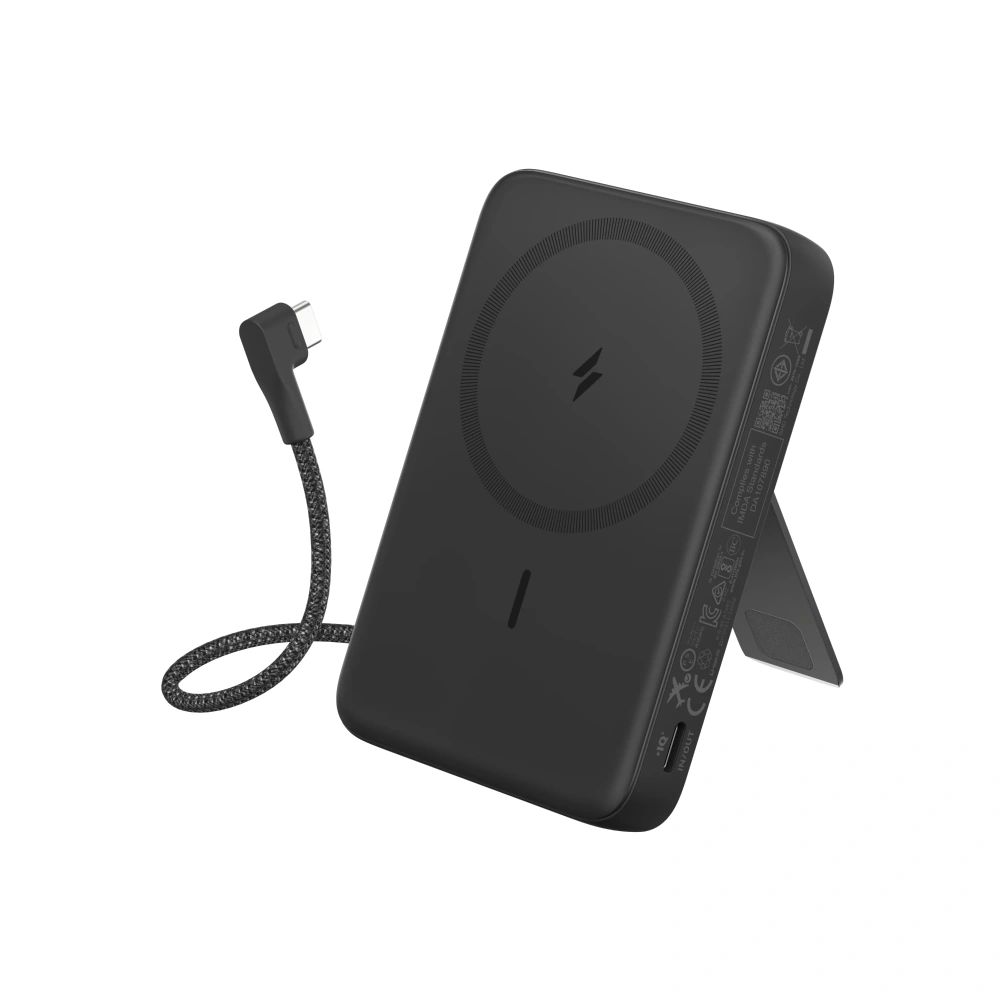Anker Zolo Magnetic Power Bank (10K,30W,Built-in USB-C Cable)