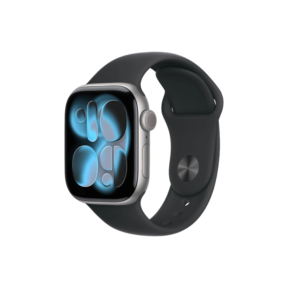Apple Watch Series 11 GPS 42mm Space Gray Aluminium Case with Black Sport Band - S/M