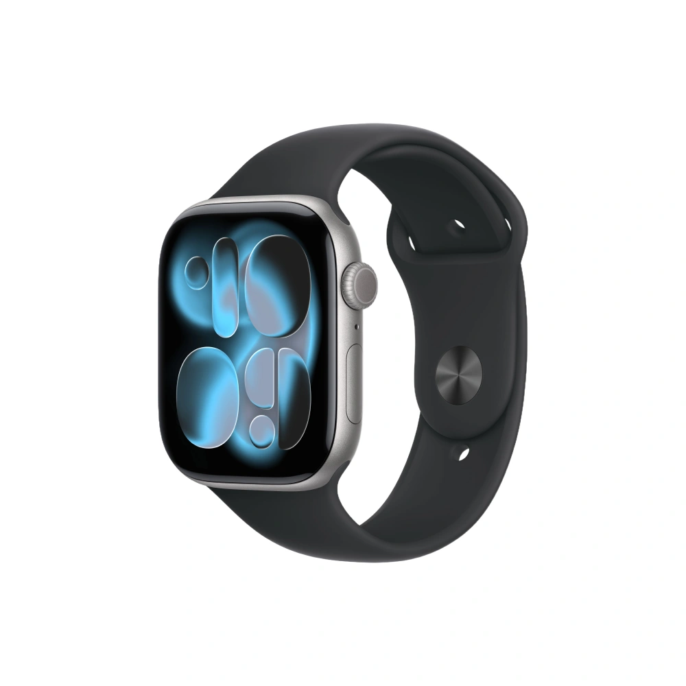 Apple Watch Series 11 GPS 46mm Space Grey Aluminium Case with Black Sport Band - S/M, M/L
