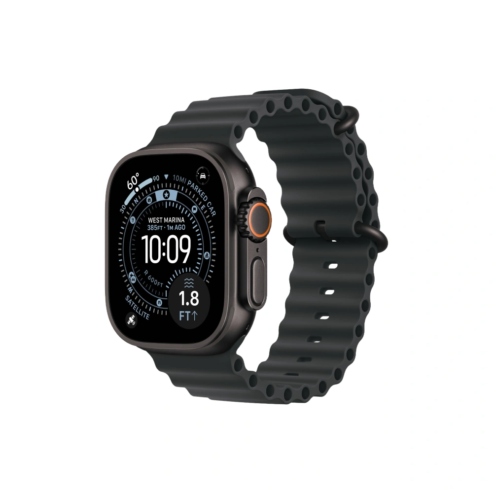 Apple Watch Ultra 3 GPS+Cellular 49mm Black Titanium Case with Black Ocean Band