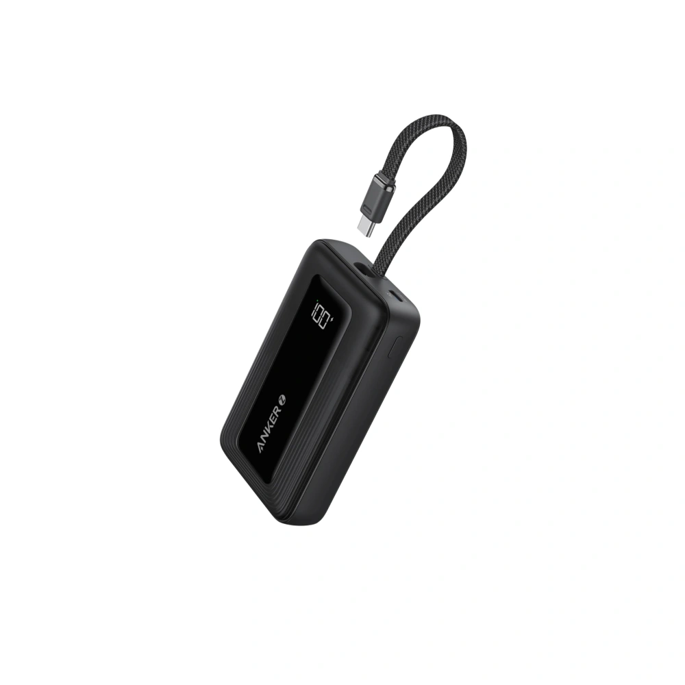 Anker Zolo Power Bank (10K, 30W, Built-In USB-C Cable)