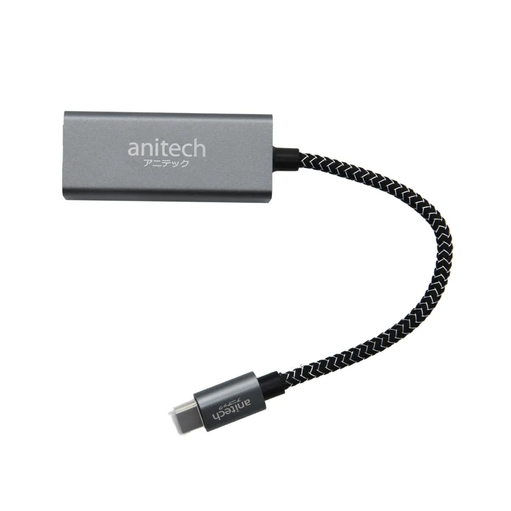 Anitech RA202 USB-C to LAN Adapter | 1000Mbps Gigabit