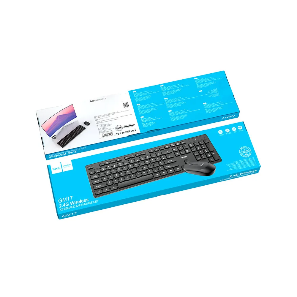 hoco GM17 Wireless Keyboard and Wireless Mouse combo