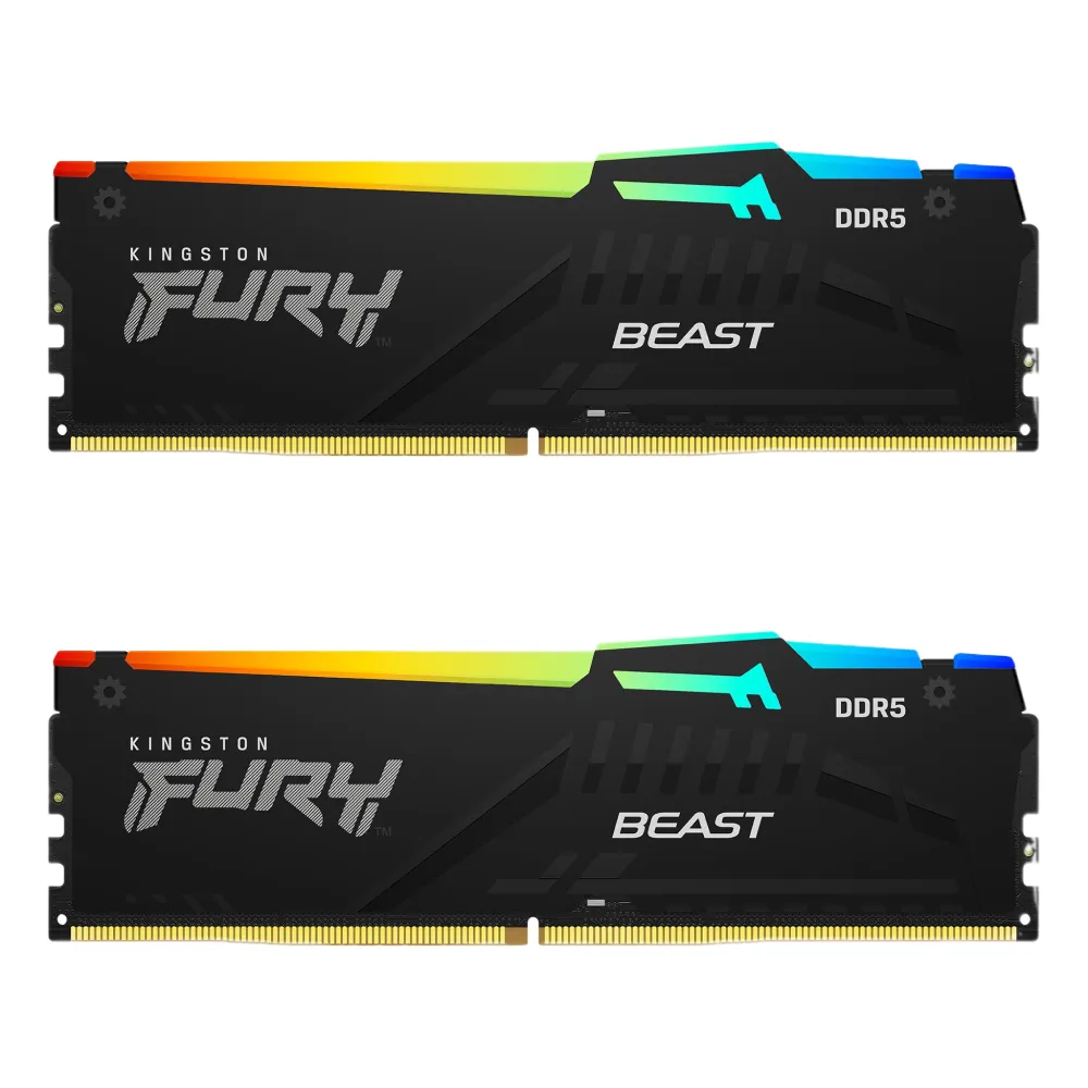 Kingston RAM DDR5 5600 32GB (2x 16GB) CL40 FURY BEAST RGB