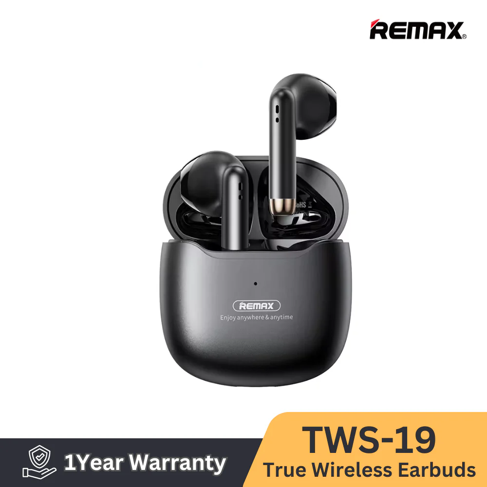 REMAX TWS-19 MARSHMALLOW SERIES TRUE WIRELESS STEREO EARBUDS FOR MUSIC & CALL (V 5.3 WIRELESS), Wireless Stereo Earbuds, TWS Earbuds, Bluetooth Earbuds