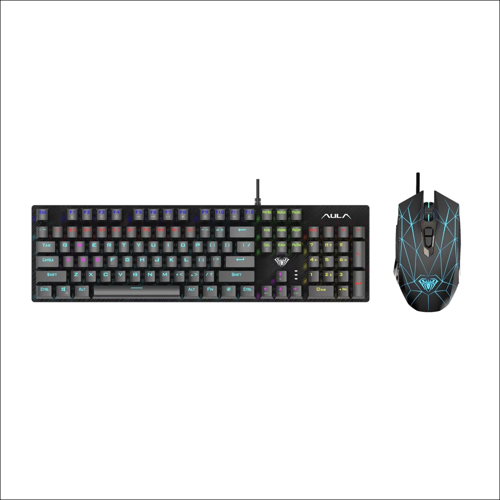 AULA T640 Wired Keyboard and Mouse Combo