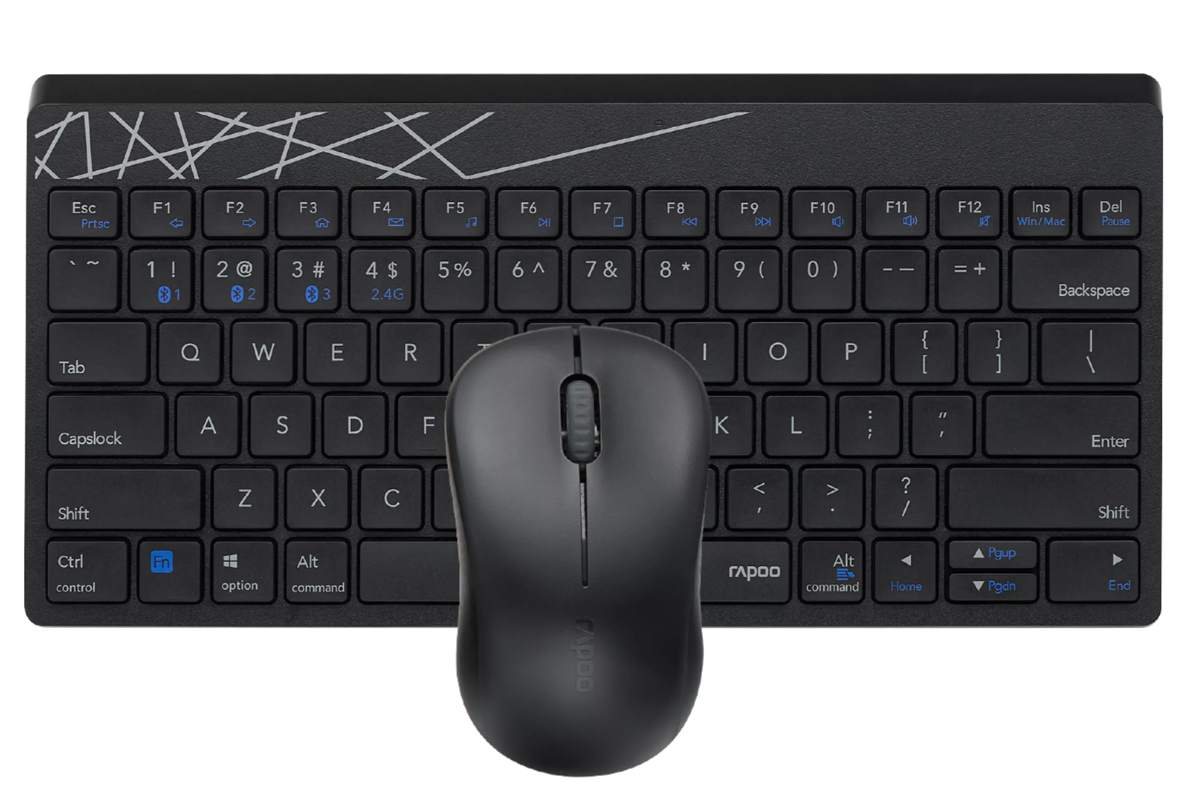 RAPOO 8000M  BLUETOOTH  KB + MOUSE