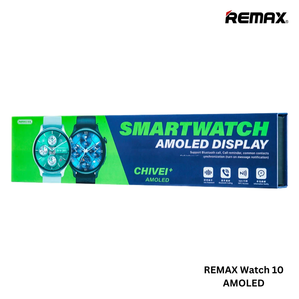 REMAX Watch 10 Chivei Amoled Display Smart Watch(Silver)