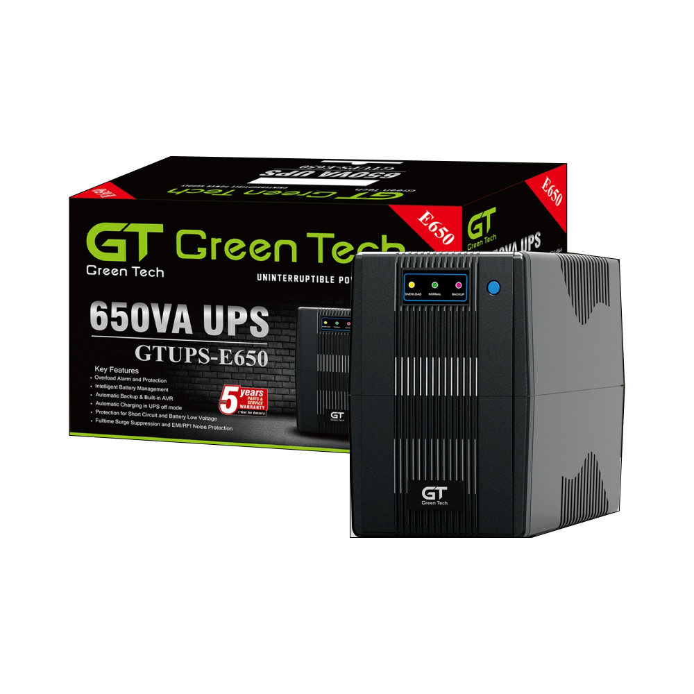 Green Tech 650VA UPS Fiber New Model e650