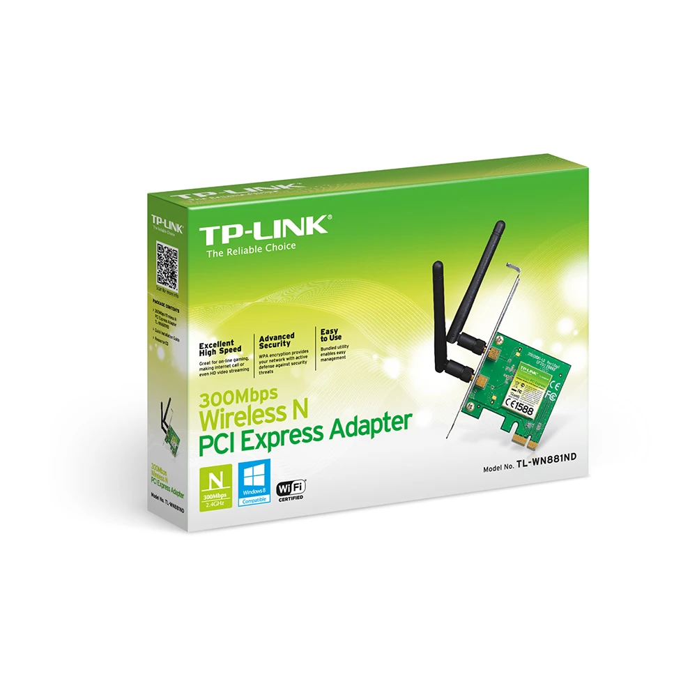 tp-link TL-WN881ND 300Mbps Wireless N PCI Express Adapter