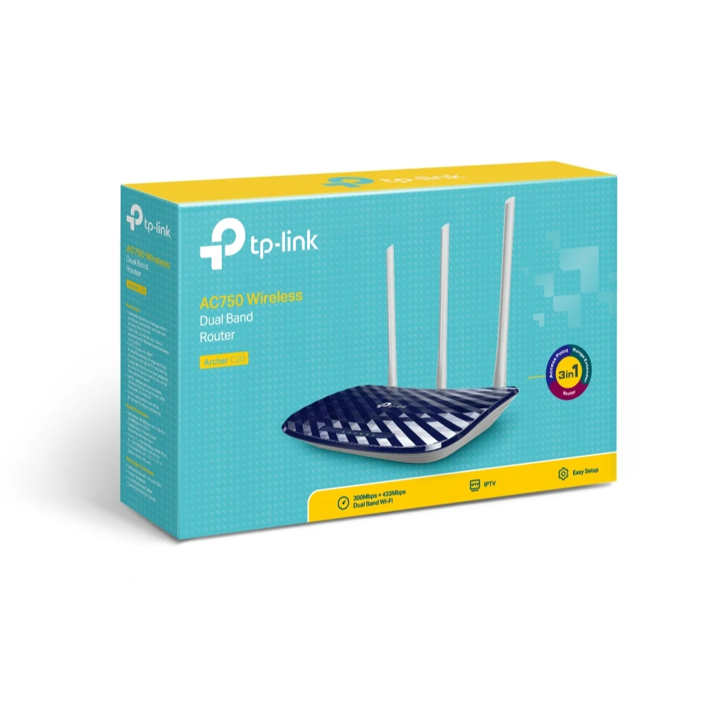 TP-Link Archer C20 AC750 Wireless Dual Band Router