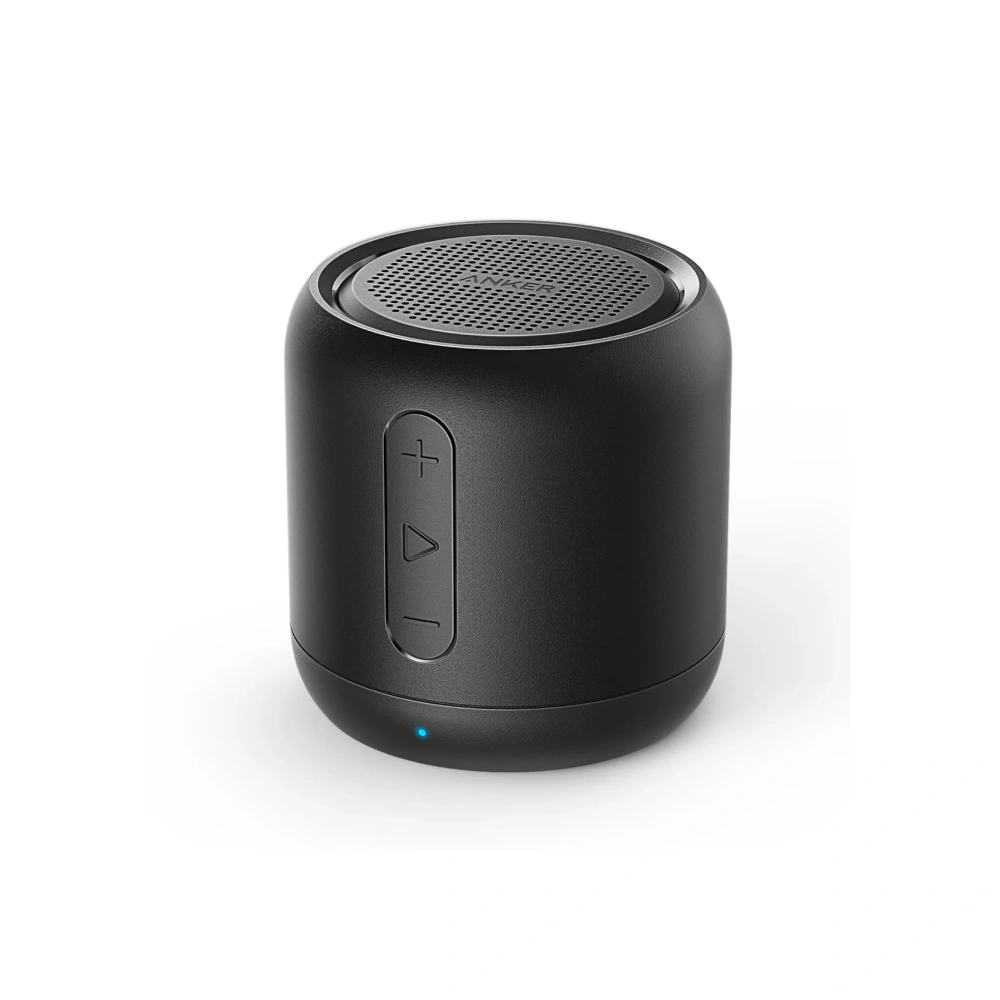 Anker Soundcore Mini, Super-Portable Bluetooth Speaker with FM Radio, 15-Hour Playtime, 66 ft Bluetooth Range, Enhanced Bass, Noise-Cancelling Microphone - Black}
