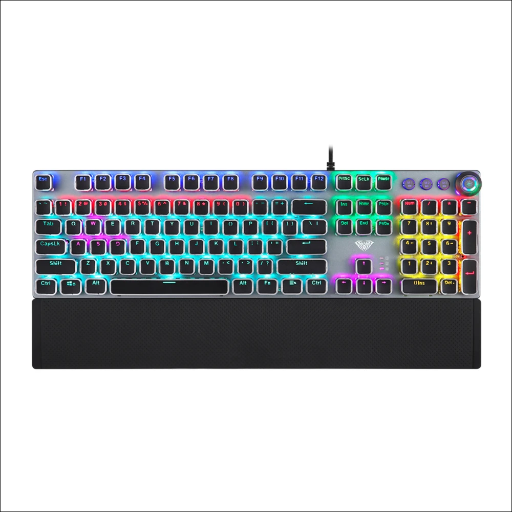 AULA F2088 Mechanical Keyboard Punk Keycap Game Keyboard}