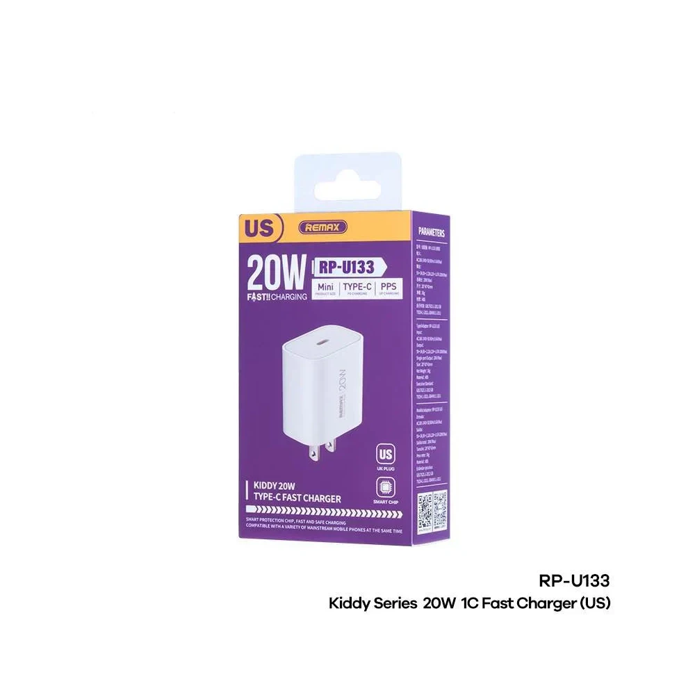 REMAX RP-U133 KIDDY SERIES 20W 1C FAST CHARGER}