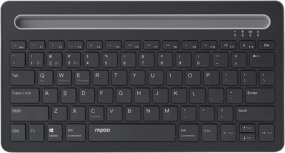 RAPOO XK100 Multi-Device Bluetooth Rechargable Keyboard}