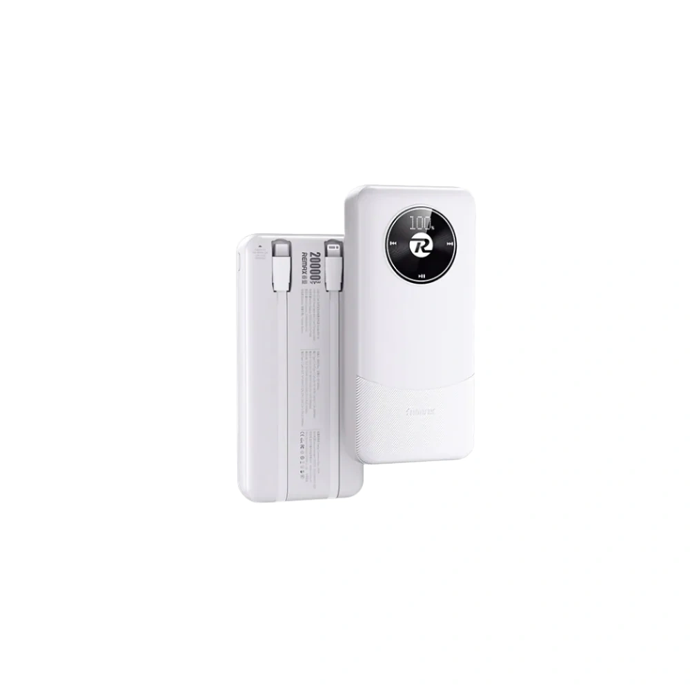 REMAX RPP-38 20000MAH PINJUR SERIES 20W+22.5W BUILT-IN DUAL CABLE FAST CHARGING POWER BANK