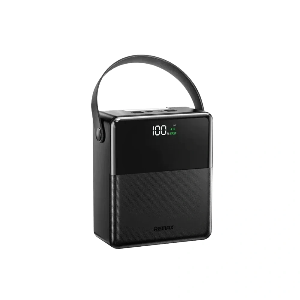 REMAX FP-1 100000MAH PILOTEER SERIES 27W+22.5W PD+QC FAST CHARGING LED LAMP POWER BANK (INPUT-MICRO/IPH/TYPE-C) (OUTPUT-4USB/1TYPE-C)}