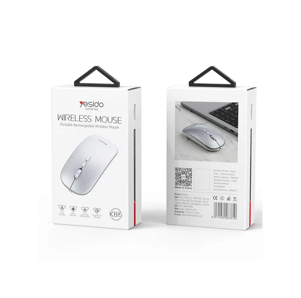 Yesido KB15 Slim 2.4G Rechargeable Wireless Mouse