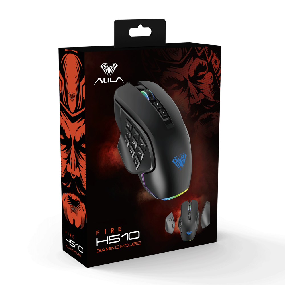 AULA H510 Gaming USB Mouse RGB Backlight
