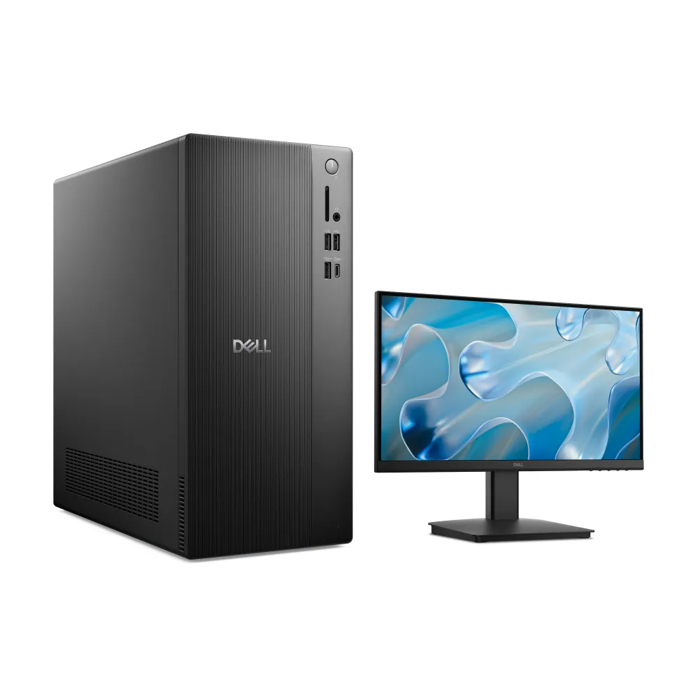 Dell Tower ECT1250 Intel Core i3 14th Gen Desktop PC with Dell 22" Monitor