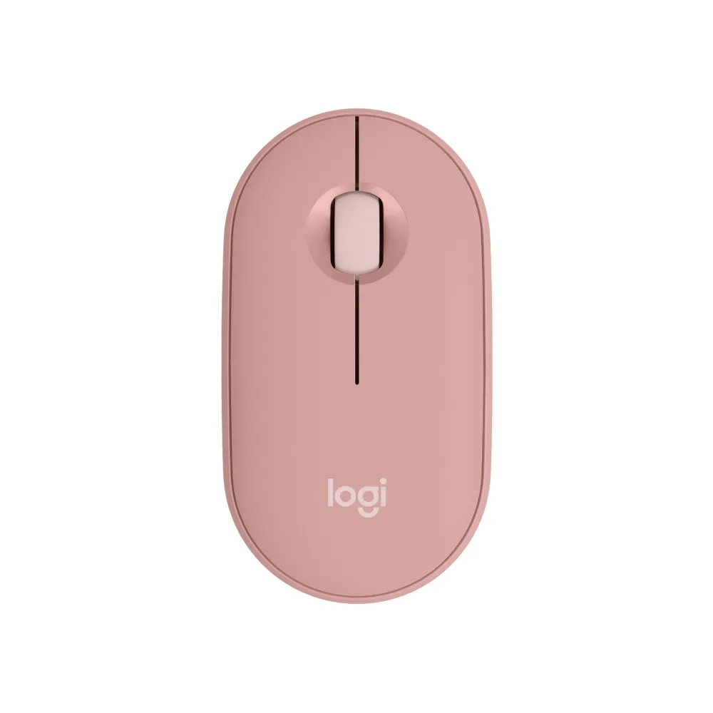 Logitech Pebble Mouse 2 M350s Bluetooth Mouse - Tonal Rose