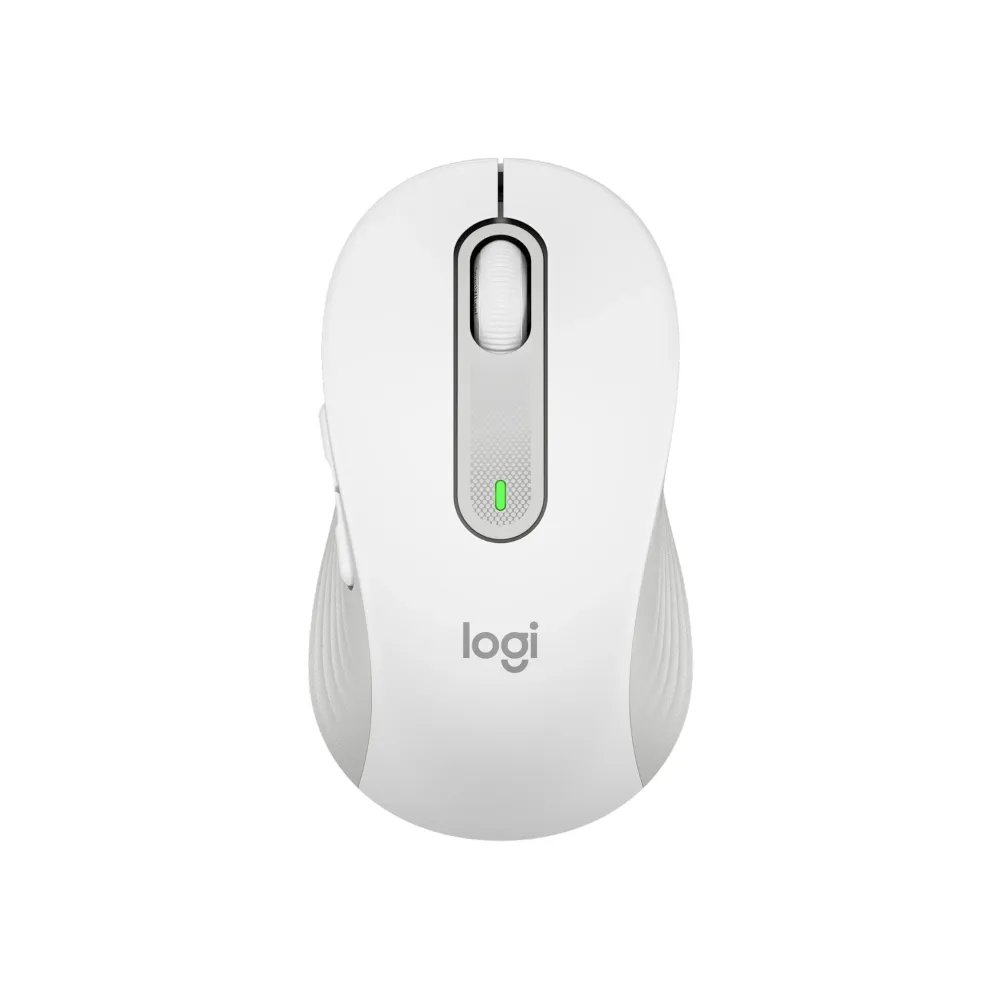 Logitech Signature M650 Bluetooth and Wireless Mouse - White