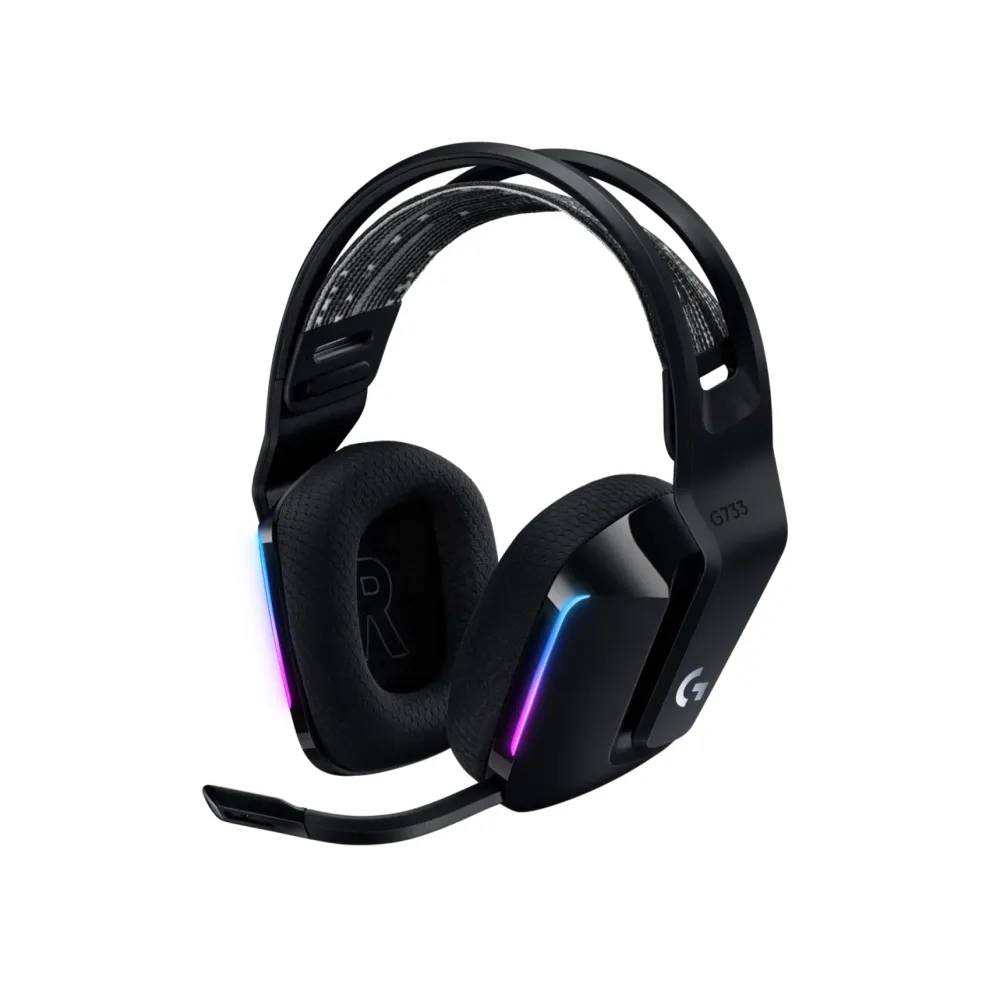 Logitech G733 LIGHTSPEED Wireless Gaming Headset with LIGHTSYNC RGB - Black