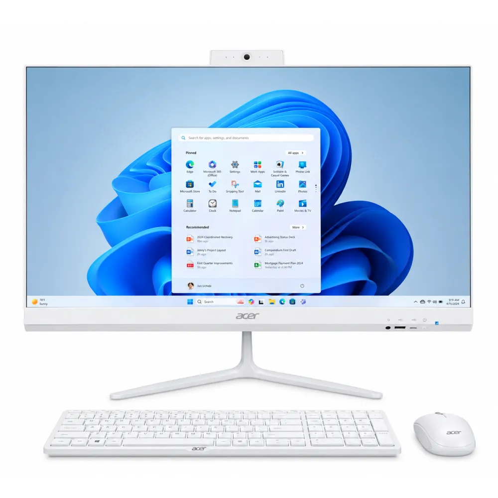 Acer Aspire C24B-GBAR Ryzen 7 5825U 23.8-inch FHD All In One Desktop PC